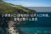 2-快速入口-连号统计-公开入口年报，连号个数什么意思