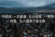 99图库- 一页看懂 - 反诈提醒 - 一致性核验，九九图库六盒宝典