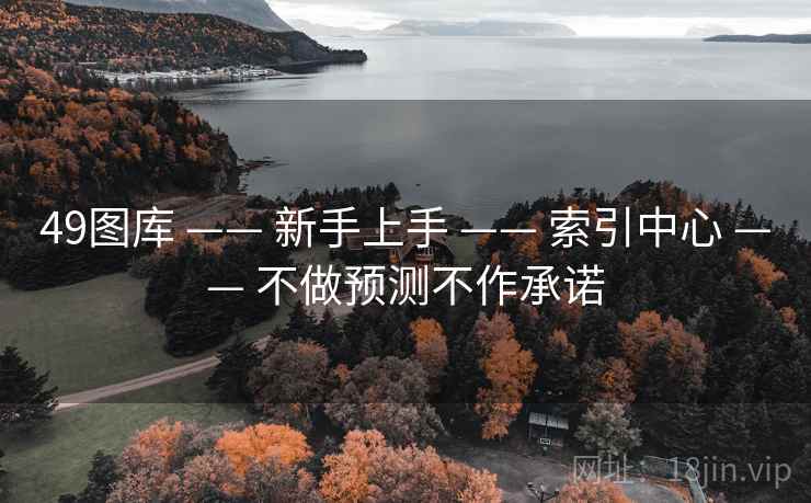 49图库 —— 新手上手 —— 索引中心 —— 不做预测不作承诺